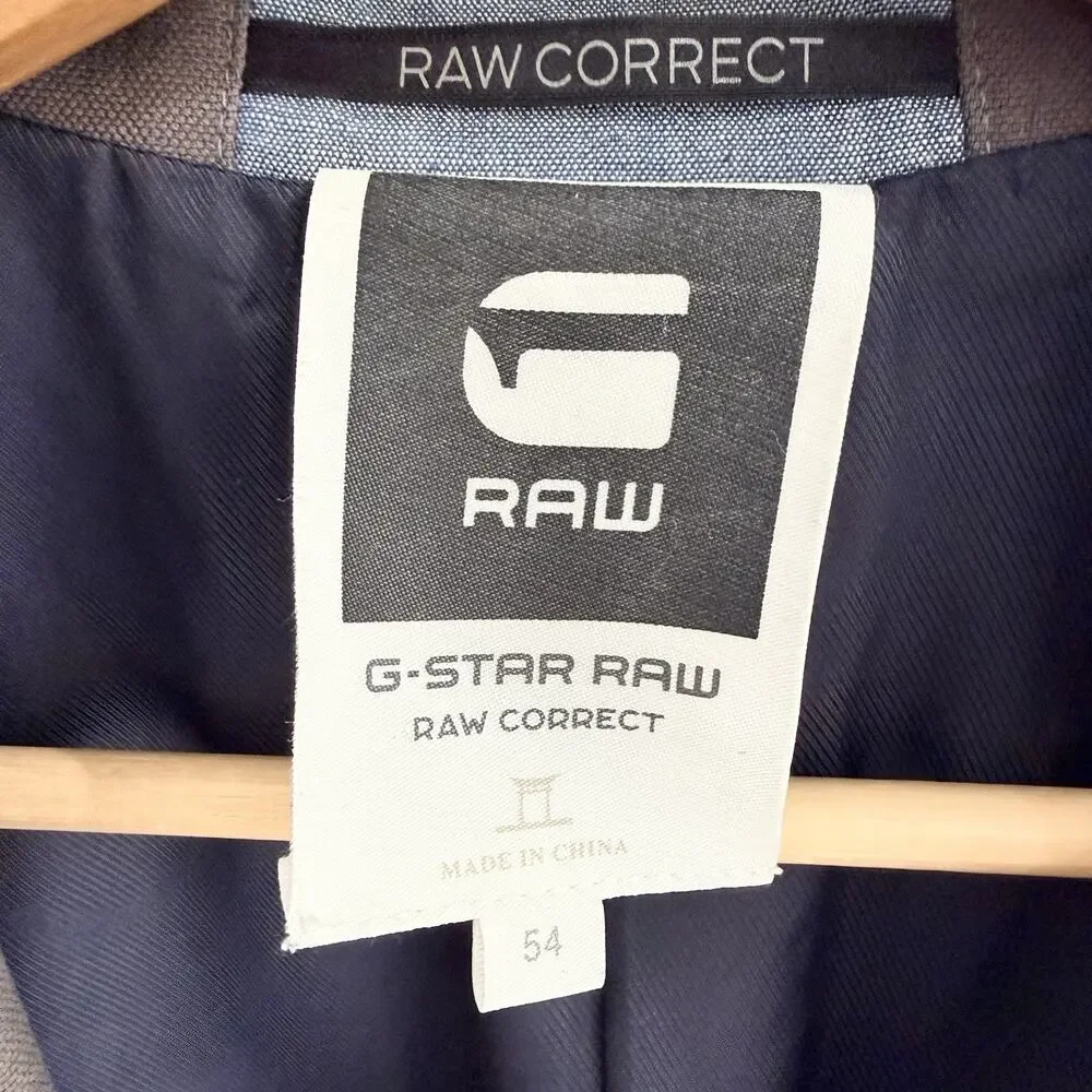 men's G-Star Raw Gray Blazer Size 54 FF4614